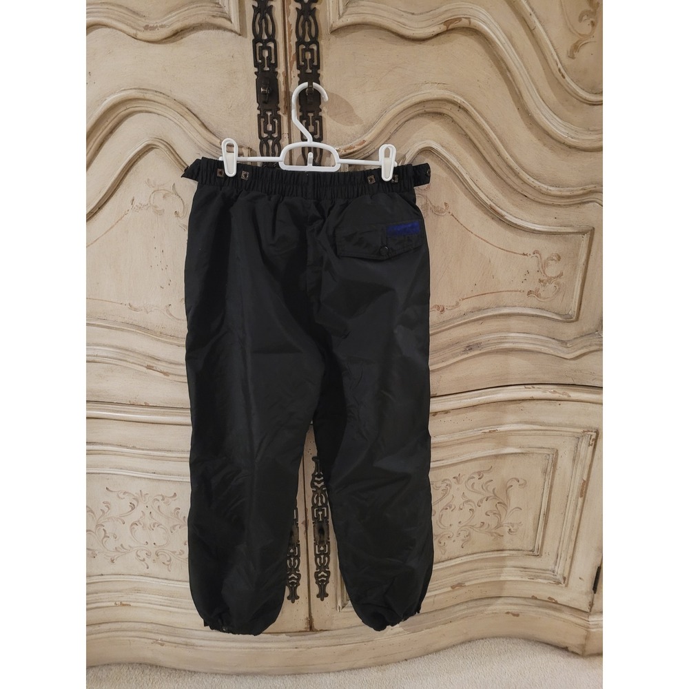 Columbia Vintage 95 SL 8210 Black Nylon Windbreaker Pants Womens Large - Picture 2 of 4